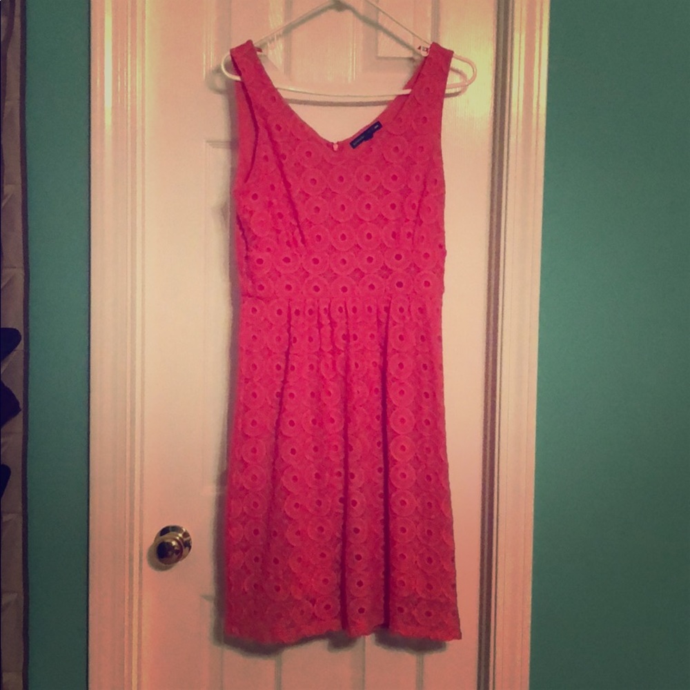 Pink knee length dress